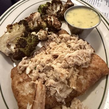 Franny's Seafood - Pan fried flounder topped with lump crab - Seafood Near Me - Louisville, Kentucky Franny's Seafood - Pan fried flounder topped with lump crab - Seafood Near Me - Louisville, Kentucky