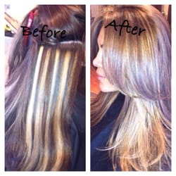 Salon La Bellezza - Vertical peekaboo highlights