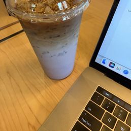 Iced Wild blueberry latte Iced Wild blueberry latte