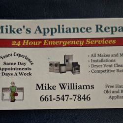 Mike's Appliance Repair - Business Card with Contact Info