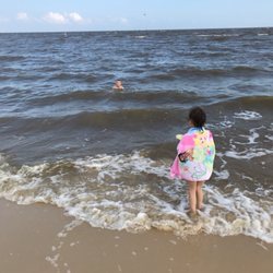 Waveland Beach - Twins having a blast