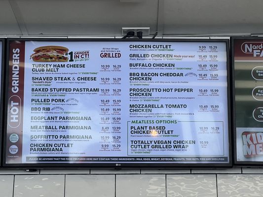 Menu photo 1 Nardellis Grinder Shoppe Middletown, CT