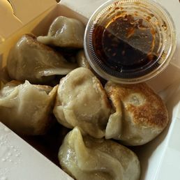 Pan fried pork dumplings $11 (Jan 2025) Pan fried pork dumplings $11 (Jan 2025)