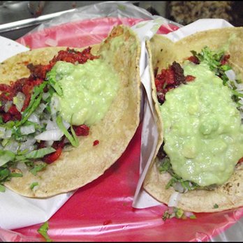 Tacos El Chente - I ordered my tacos with everything, which is the way I like them.  Simply delicious tacos! - Seafood Near Me - Ensenada, BCN