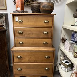 Grammys Attic - Antique dresser with new stain and new pulls