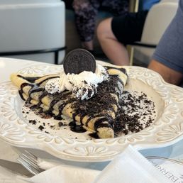 Oreo cookies and cream crepe Oreo cookies and cream crepe