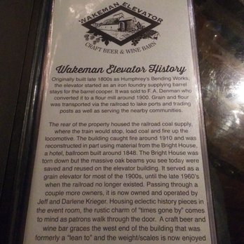 Wakeman Elevator Craft Beer & Wine Barn - This location is obscure it's behind a curve in the road that if you weren't looking for it you never see it as a visitor - Beer Gardens Near Me - Wakeman, Ohio