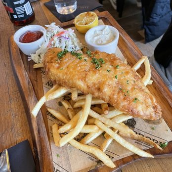 The Dearborn - Fish & Chips "Traditional" Icelandic Cod - New American Near Me - Chicago, Illinois