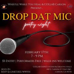Collab Creative Space - Upcoming Event! Poetry Night February 17th