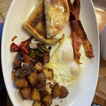 Rocky's Cafe - 2 eggs your way with seasoned country potatoes - Breakfast & Brunch Near Me - Seaside, California Rocky's Cafe - 2 eggs your way with seasoned country potatoes - Breakfast & Brunch Near Me - Seaside, California