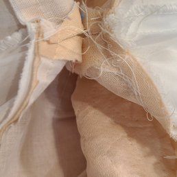 Look at the construction...look at the quality assurance of a wedding dress bought at bluebird bridal. Look at the construction...look at the quality assurance of a wedding dress bought at bluebird bridal.