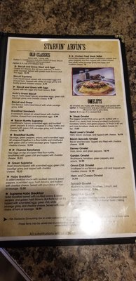 Menu photo 4 Starvin' Arvin's Clifton, CO
