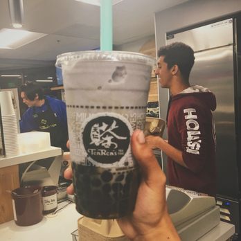 Ten Ren Tea - Taro teaser with boba - Bubble Tea Near Me - Cupertino, California