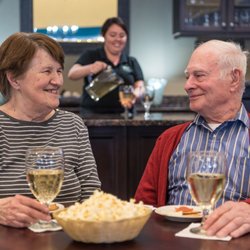 Bayberry at Emerald Court - Sharing a drink and conversation