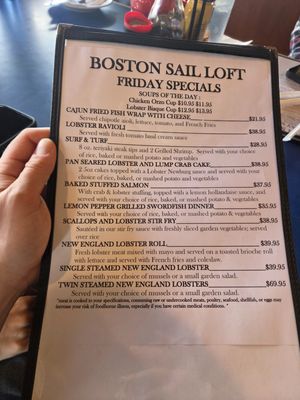 Menu photo 7 Boston Sail Loft Boston, MA