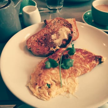 The Modern Pantry - Prawn omelette with toast, and Earl Greg tea. - Breakfast & Brunch Near Me - London, XGL The Modern Pantry - Prawn omelette with toast, and Earl Greg tea. - Breakfast & Brunch Near Me - London, XGL