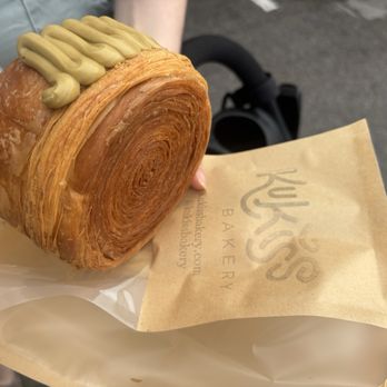 Kukissbakery - Pistachio Filled Croissant Roll - Pop-up Shops Near Me - Overland Park, Kansas Kukissbakery - Pistachio Filled Croissant Roll - Pop-up Shops Near Me - Overland Park, Kansas