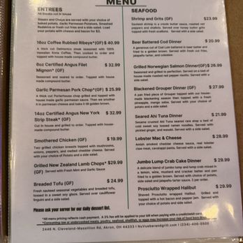 NuVue Bar And Grill - Menu - Salad Near Me - Akron, Ohio NuVue Bar And Grill - Menu - Salad Near Me - Akron, Ohio