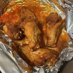 Big Mack Pizza - Medium wings. Half eaten.