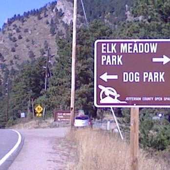 Elk Meadow Park - here's how you know you've found it. - Dog Parks Near Me - Evergreen, Colorado