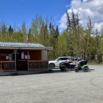 The Butte Burger Place - Butte Burger stand -if the weather is crappy, get it to go! - Burgers Near Me - Palmer, Alaska