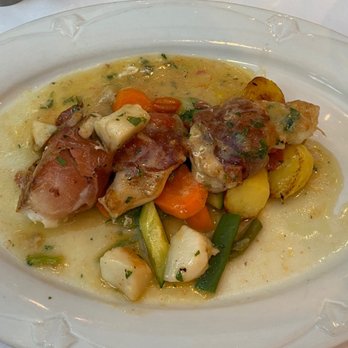 Villa Antica - Another seafood dish, I supposed to get scallops with it but it was a soul of the scallops - Italian Near Me - Pullach, BY