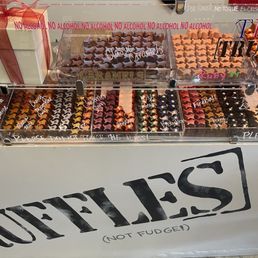 Texas shaped truffles