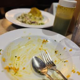 Proof that brothy seafood rice is a delicacy, I didn't leave anything out.
