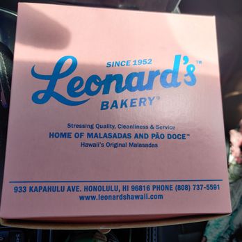 Leonard's Bakery - The famous instantly recognizable box. - Bakeries Near Me - Honolulu, Hawaii Leonard's Bakery - The famous instantly recognizable box. - Bakeries Near Me - Honolulu, Hawaii