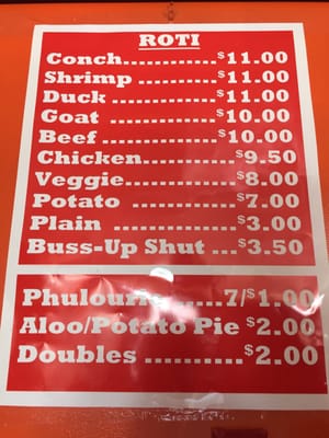 Menu photo 7 L C Roti Shop Miami Gardens, FL Menu photo 7 L C Roti Shop Miami Gardens, FL