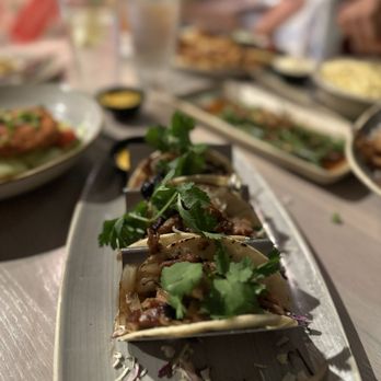 Moku Kitchen - Duck tacos.  So good and my picky eater loved them! - Cocktail Bars Near Me - Honolulu, Hawaii