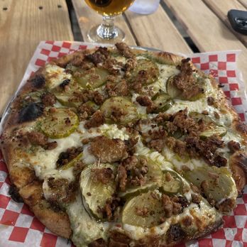 Voodoo Brewing - Voo-dill pickle + chorizo pizza - Brewpubs Near Me - St. Petersburg, Florida Voodoo Brewing - Voo-dill pickle + chorizo pizza - Brewpubs Near Me - St. Petersburg, Florida