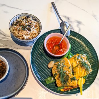 Kingfisher - NORTHERN HALIBUT and rice noodles - Vietnamese Near Me - San Diego, California
