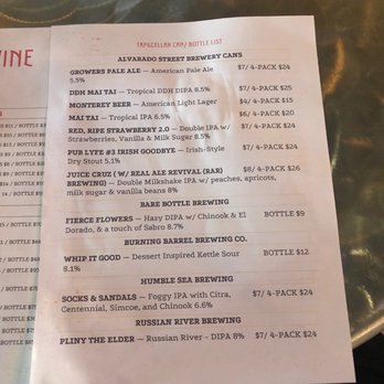 Tap & Cellar - Bottle list - Wine Bars Near Me - Fresno, California Tap & Cellar - Bottle list - Wine Bars Near Me - Fresno, California