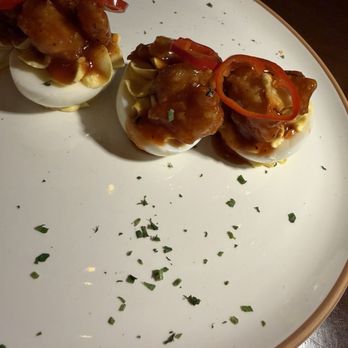 Lagarde American Eatery - Bbq shrimp deviled eggs - New American Near Me - Chamblee, Georgia
