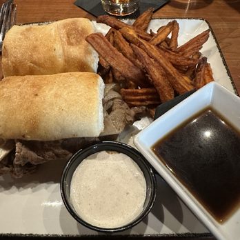 Tommy's Tavern + Tap - French dip with sweet potato fries - American Near Me - Freehold, New Jersey Tommy's Tavern + Tap - French dip with sweet potato fries - American Near Me - Freehold, New Jersey