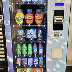 Newport Super Laundry - Vending machine for soap and supplies, as well as snacks and drinks