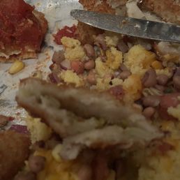Trying my best to find the tomato in this gooey fried green tomato mess. It's in there- do you see it? Fried Green Tomatoes Trying my best to find the tomato in this gooey fried green tomato mess. It's in there- do you see it? Fried Green Tomatoes