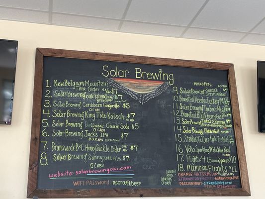 Menu photo 8 Solar Brewing Company Oak Island, NC Menu photo 8 Solar Brewing Company Oak Island, NC