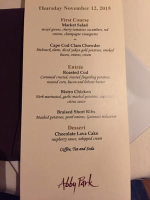 Menu photo 8 Abby Park Milton, MA