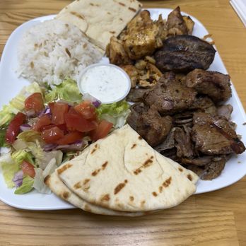 Royal Kebabs & Gyros - Mixed grill platter and small glimpse of the Adana kebab platter - Mediterranean Near Me - Campbell, California Royal Kebabs & Gyros - Mixed grill platter and small glimpse of the Adana kebab platter - Mediterranean Near Me - Campbell, California