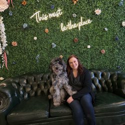 The Dapper Dog - Flower wall