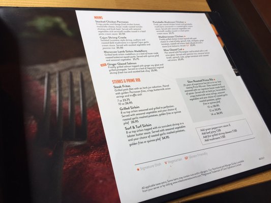 Menu photo 5 Milestones Calgary, AB