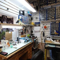 Kaya's Watch and Clock Shop - Kaya's workbench.