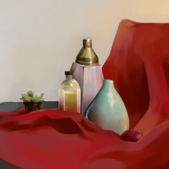 Kazone Art - Digitally painted still life (Student work) - Art Schools Near Me - Irvine, California