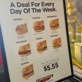 Firehouse Subs - Daily specials - Sandwiches Near Me - Tampa, Florida Firehouse Subs - Daily specials - Sandwiches Near Me - Tampa, Florida
