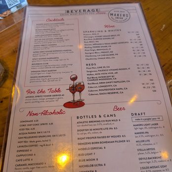 Makers Union - Menu, October 2025 - New American Near Me - Ashburn, Virginia