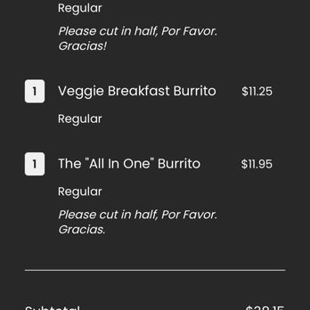 Cafe De Olla - Compare prices of breakfast burritos - American Near Me - Burbank, California