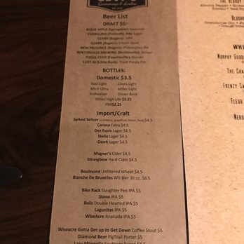 Levi's Gastrolounge & Bar - Beer menu - Bars Near Me - Rogers, Arkansas Levi's Gastrolounge & Bar - Beer menu - Bars Near Me - Rogers, Arkansas