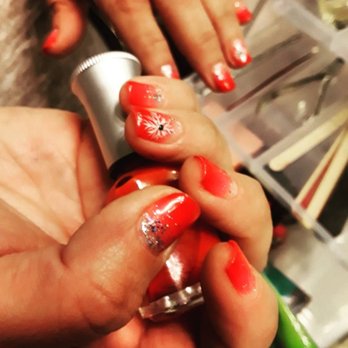 Q Nails - Definitely my go to spot. I asked for a Christmas design and came out very pleased. Thank you Kim - Nail Salons Near Me - Santa Clara, California